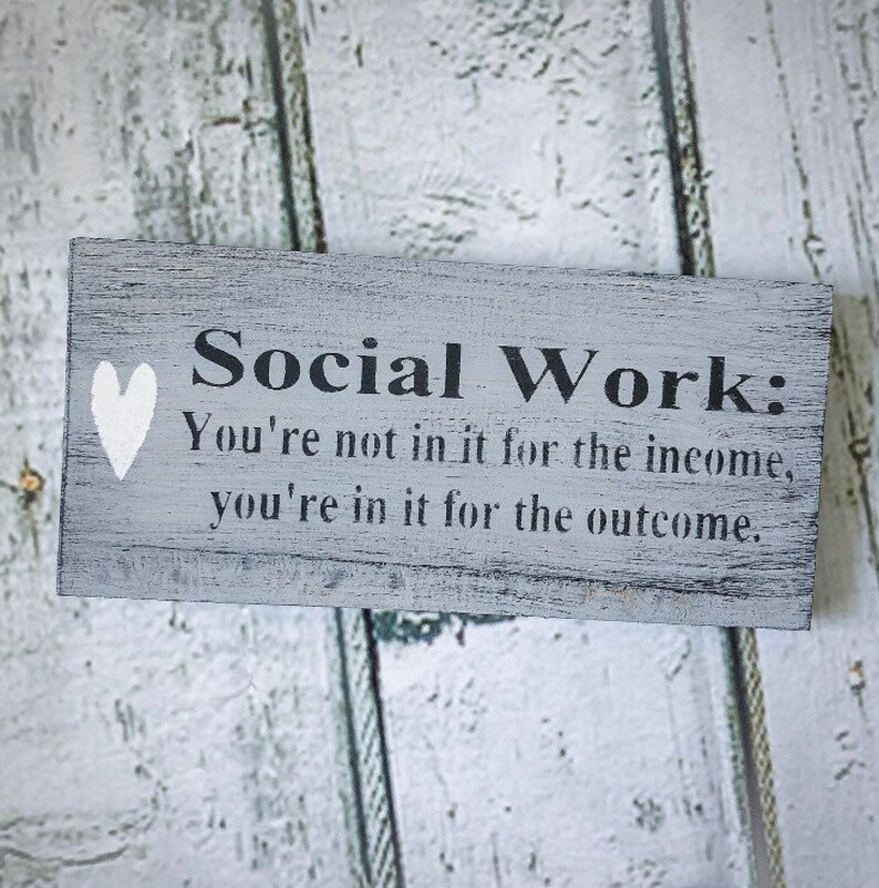 Social Worker Gift Social Work Social Worker Office Decor Etsy