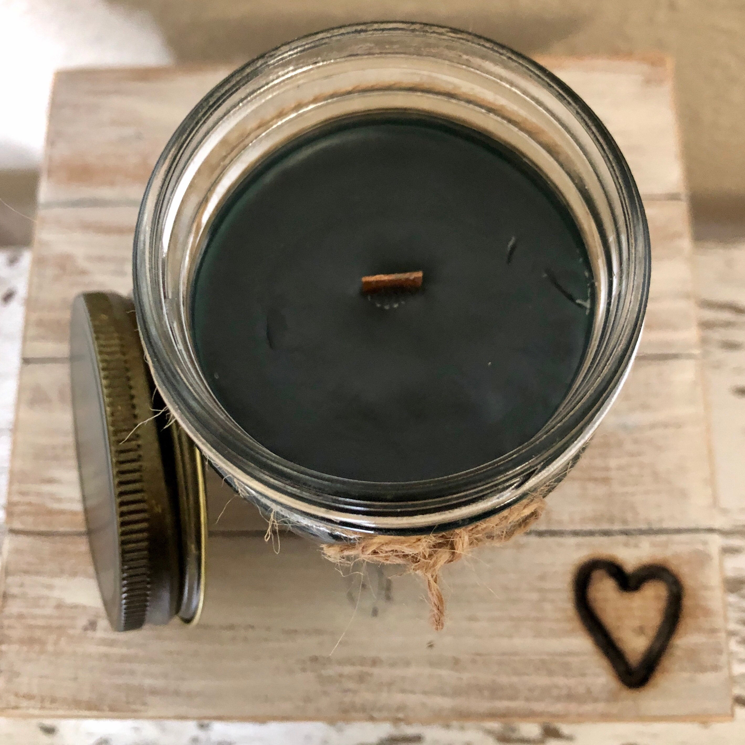 pine wood wick candle