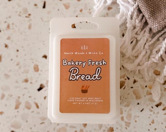 Bakery Fresh Bread Scented Wax Melt - Coconut Soy Wax, handgegoten