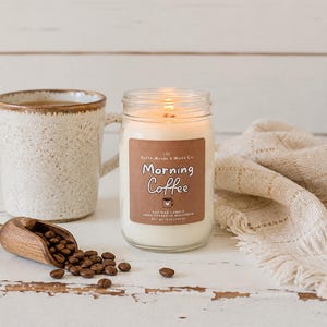 Coffee Candle | Morning Coffee Soy Candle | Coffee Lover Gift
