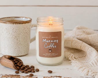 Coffee Candle | Morning Coffee Soy Candle | Coffee Lover Gift