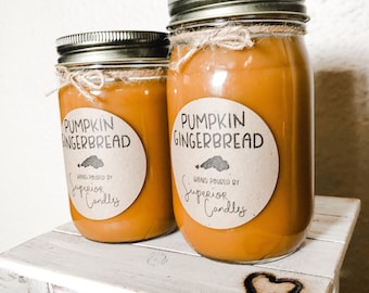 Pumpkin Gingerbread | Fall Candles | Wood Wick