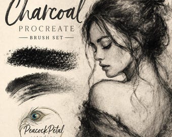 Pencil Dreams Procreate charcoal Brush Pack: Textured, Hand-Drawn Feel (Digital Download)
