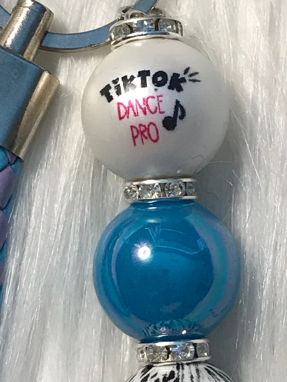 Tik Tok Key chain Tik Tok Keychain Beaded Keychain TikTok Etsy