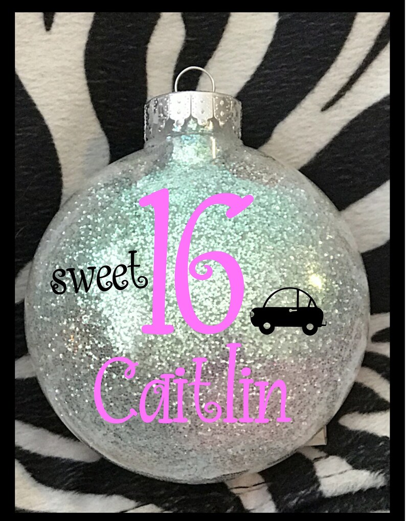 Sweet Sixteen Christmas Ornament 