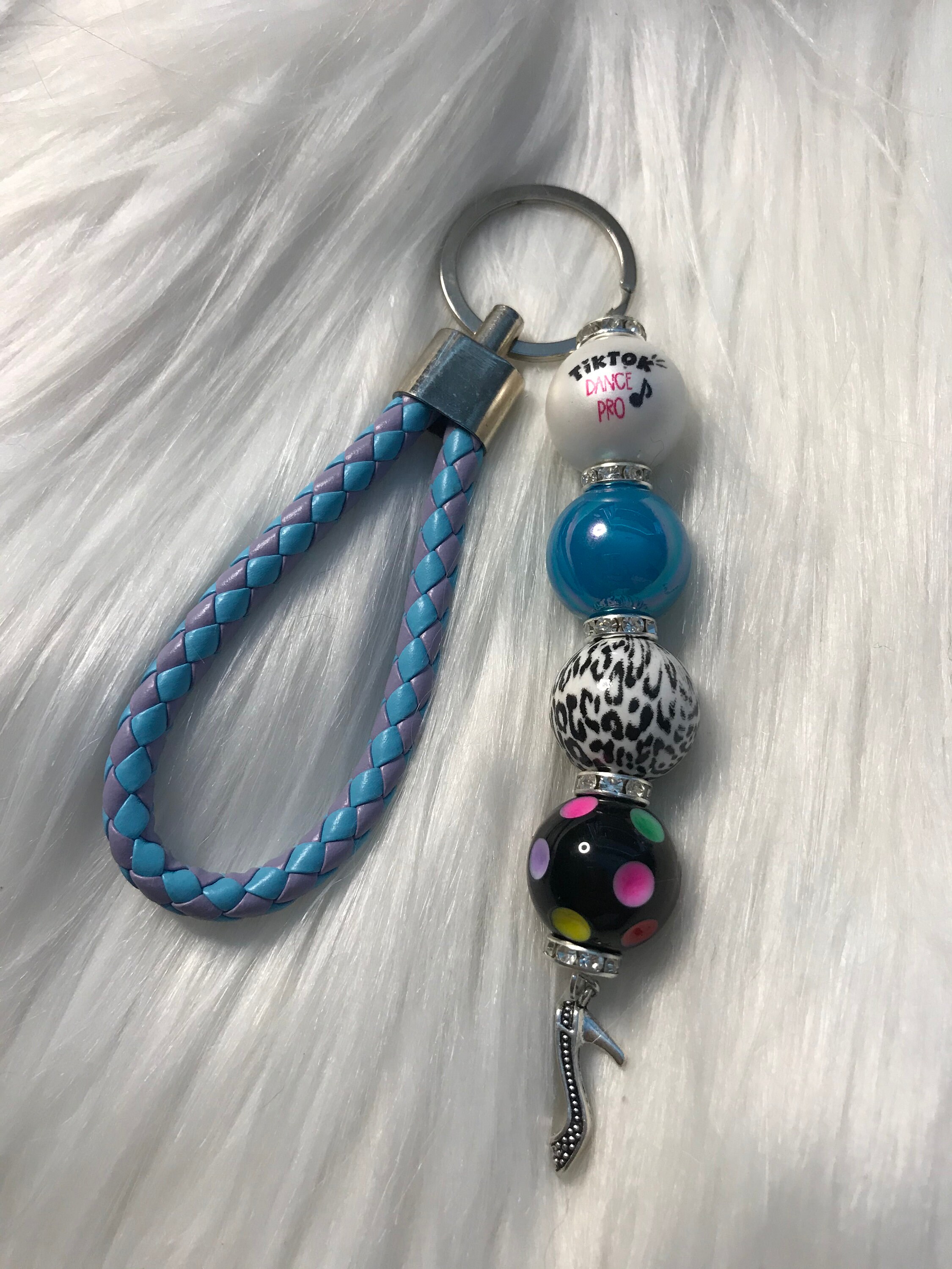 Tik Tok Key chain Tik Tok Keychain Beaded Keychain TikTok Etsy