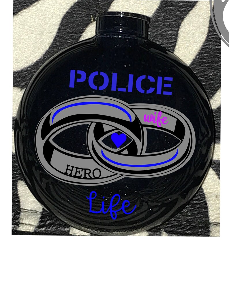 Police Ornament Thin Blue Line ornament Peace Makers Law Enforcement Ornament Police wife gift LEO Ornament TBL Police Wife Ornament