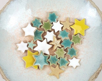 Ceramic scatter decoration 7 stars