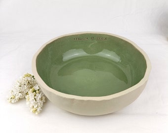 Personalized ceramic food bowl XL