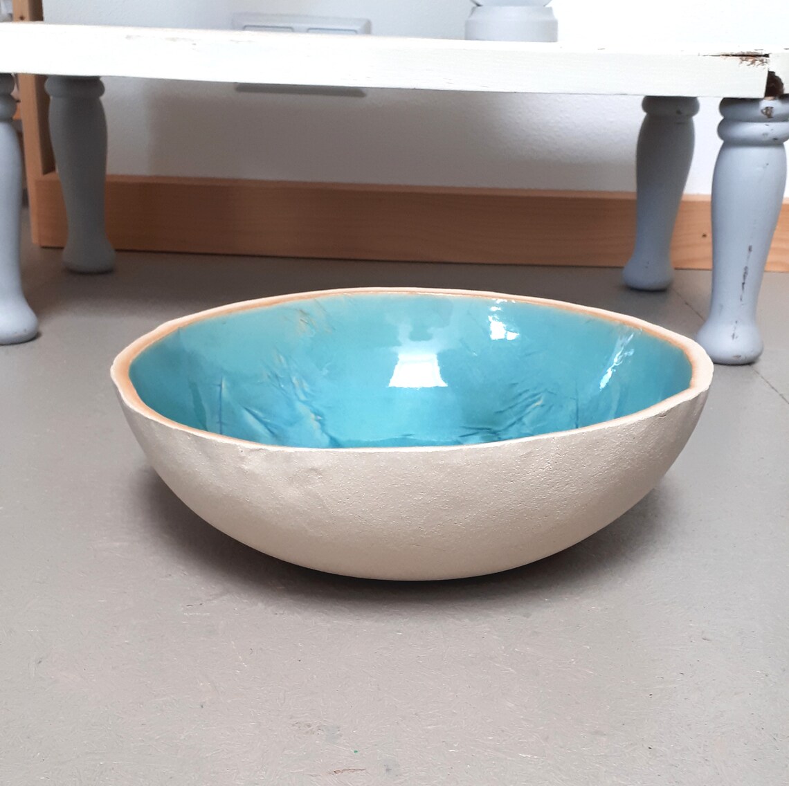 Keramikschale groß türkis Geschirr Etsy.de