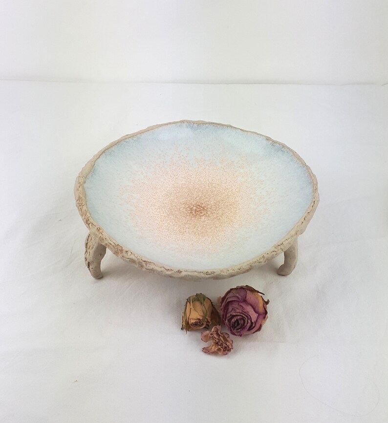 Ceramic bowl handmade ceramic bowl with feet modern pottery Etsy
