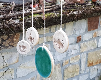 Ceramic wind chime window decoration fish