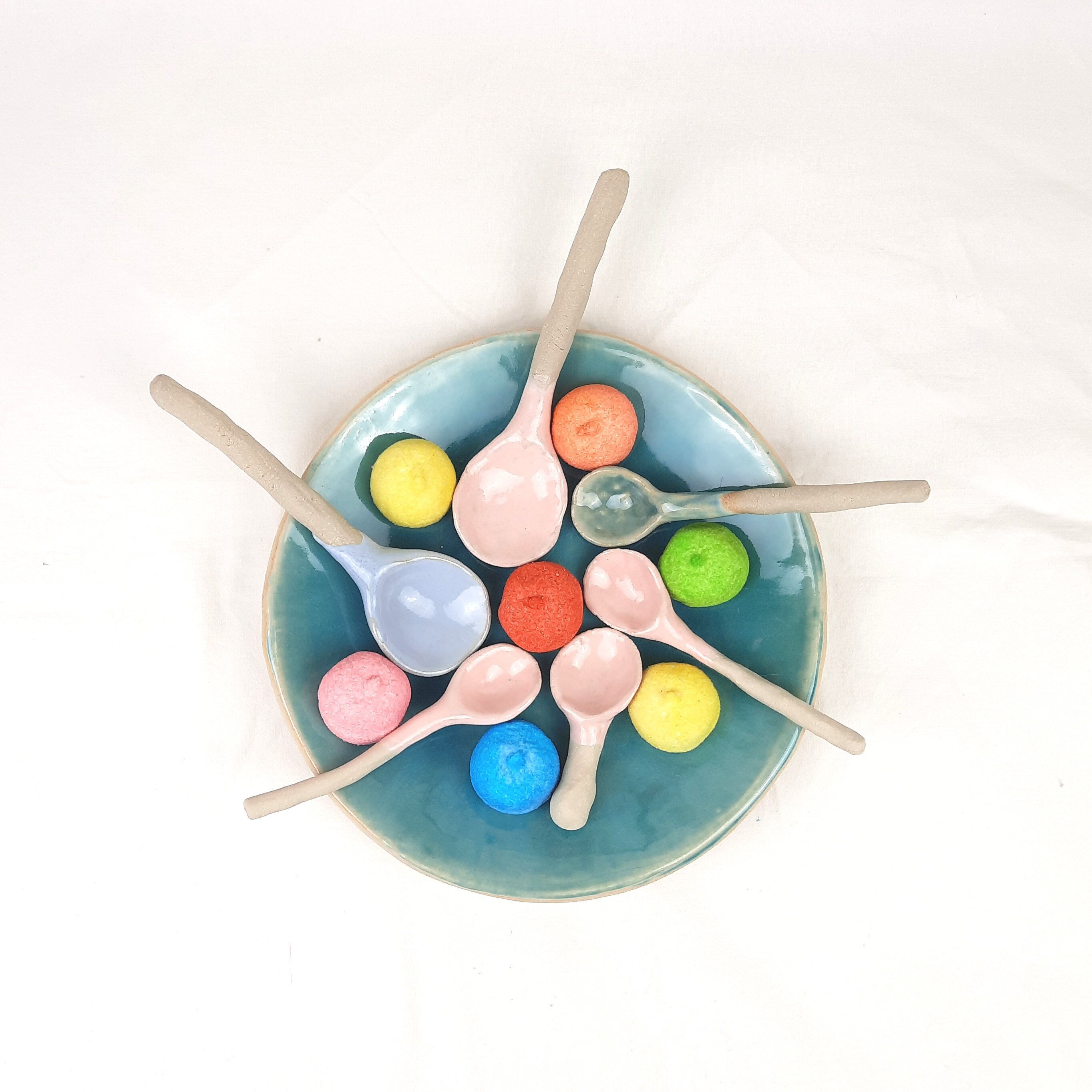 Cuillère en Céramique Faite à La Main