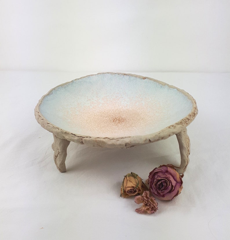 Ceramic bowl handmade ceramic bowl with feet modern pottery Etsy