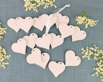 Hearts set 5x ceramic scent pendants