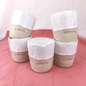 personalized cup handmade medium size