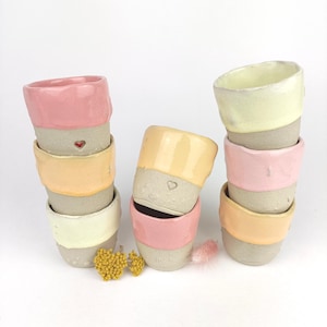 Keramisk espressokopp, olika färger