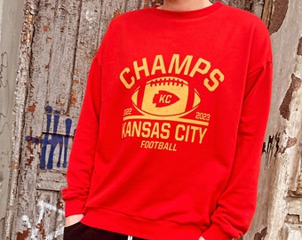 Kansas City Chiefs Sweatshirt, Premium Cotton, Football Fan Gift