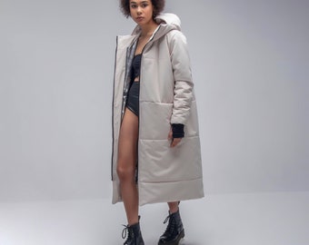 Parka/Parka de mujer/Chaqueta de invierno/Parka de invierno/Parka para clima invernal/Parka de invierno/Abrigo de mujer/Invierno/Chaqueta cálida/Parka cálida/Ropa de abrigo