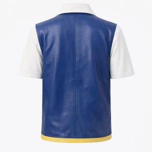 Anime Trainer Vest Pokemon Cosplay Jacket – Blue Anime Vest Costume, Trainer Outfit, Comic Con Costume, Anime Cosplay Jacket image 3