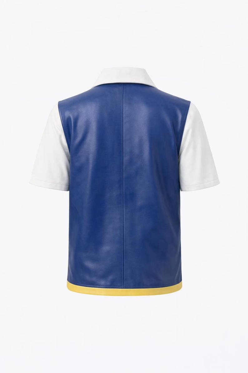Anime Trainer Vest Pokemon Cosplay Jacket – Blue Anime Vest Costume, Trainer Outfit, Comic Con Costume, Anime Cosplay Jacket image 3