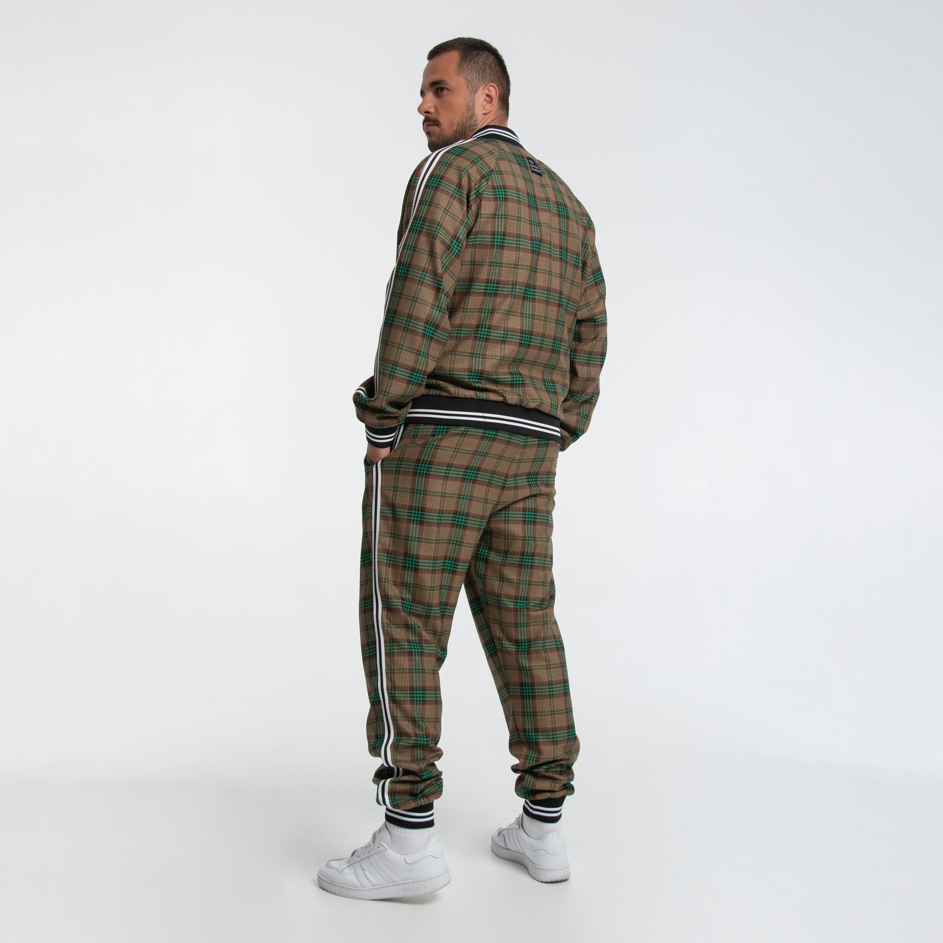 Tartan tracksuit cheap adidas