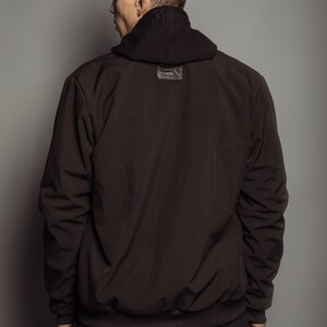 Jacket/Black jacket/Men jacket/Bomber/Black style image 3