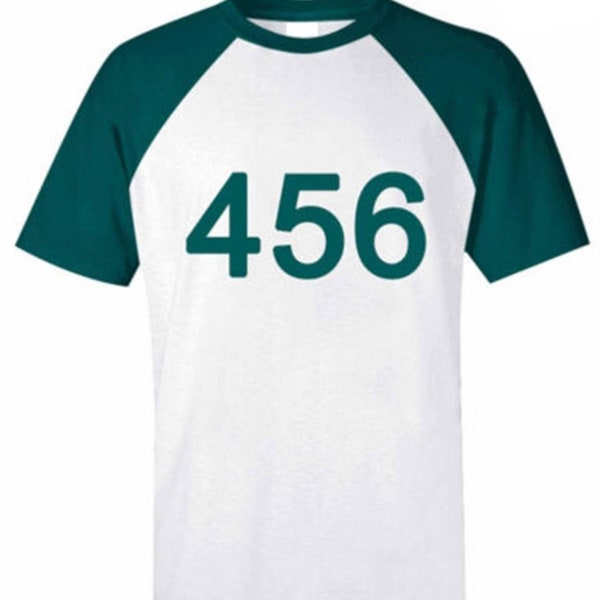 Squid Game T-Shirt - Green T-Shirt - Custom Number - Popular Netflix Series - Korean Drama