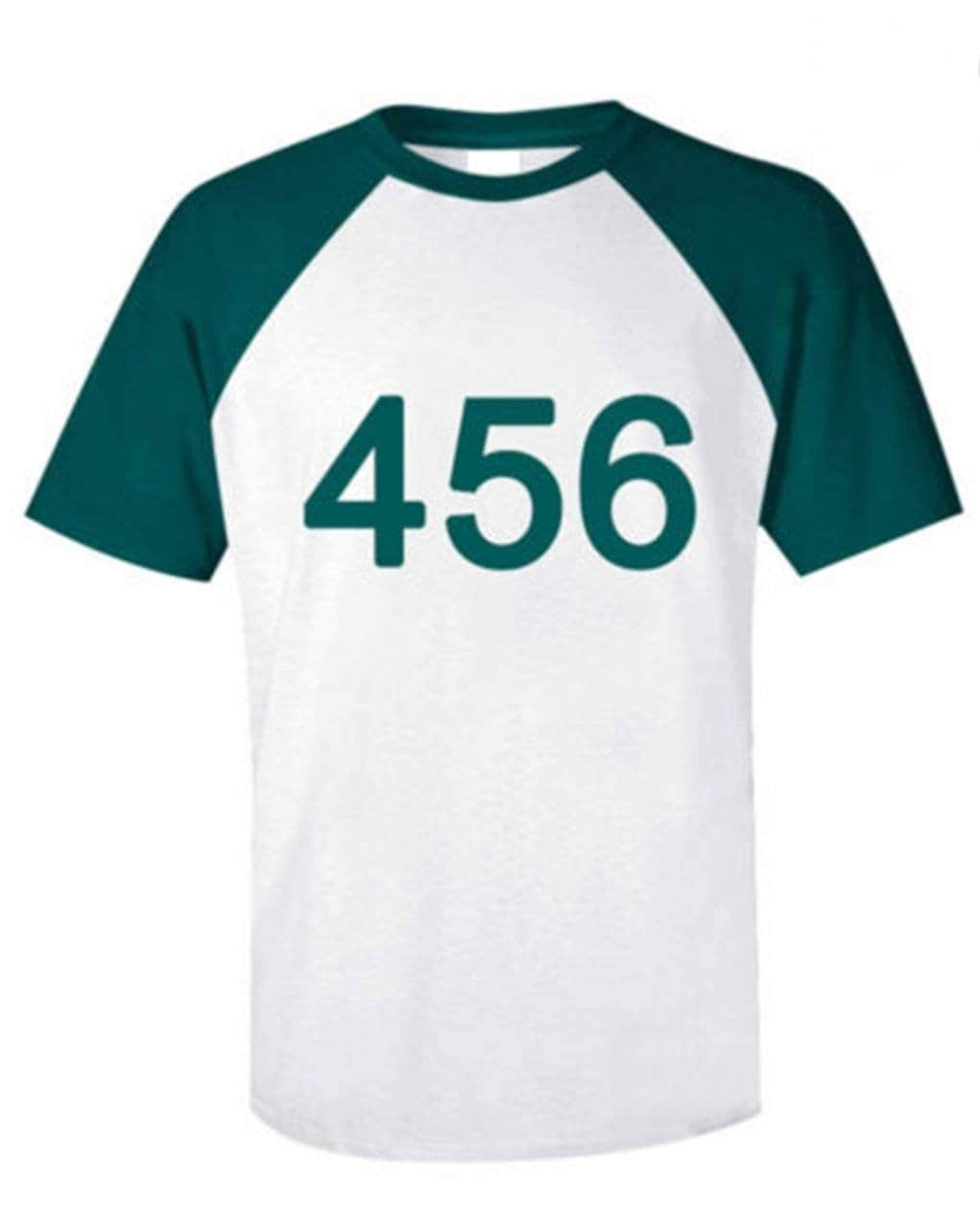 Squid Game Player Number Patch T-Shirt Inspired Logo Korean 456 Netflix  Gift