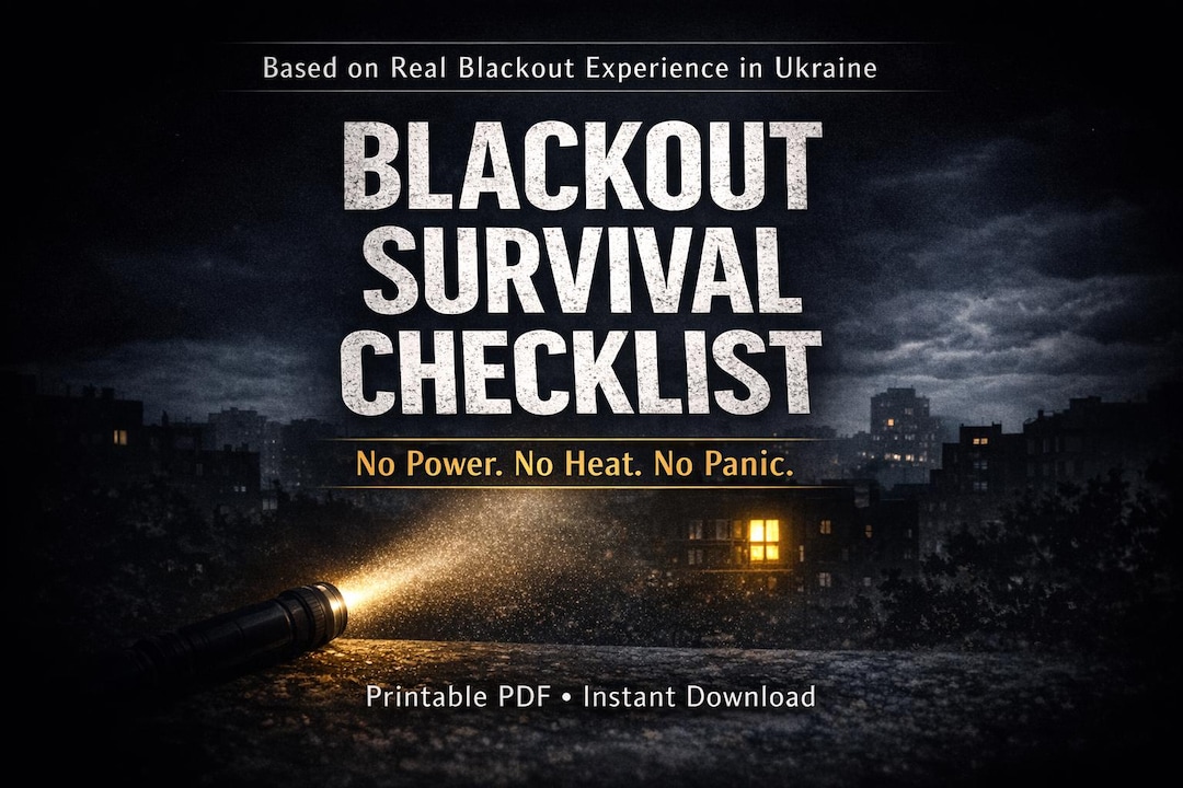 Blackout Survival Checklist | Power Outage Emergency Preparedness PDF ...