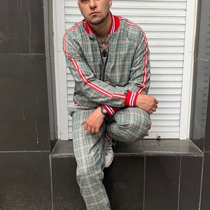 tracksuit gentlemen tartan men