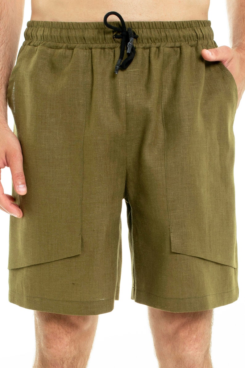 Mens Linen Short/ Basic Shortsshorts for Men Spring Shorts Etsy