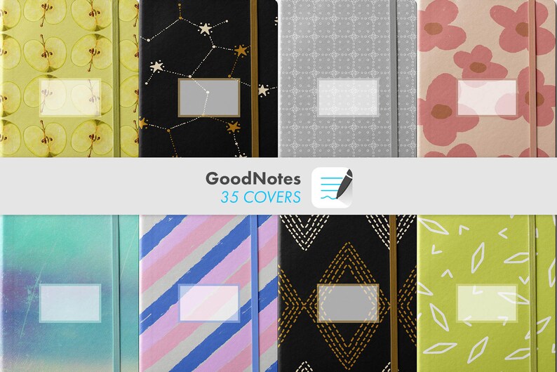 Set of 35 Goodnotes Covers Etsy