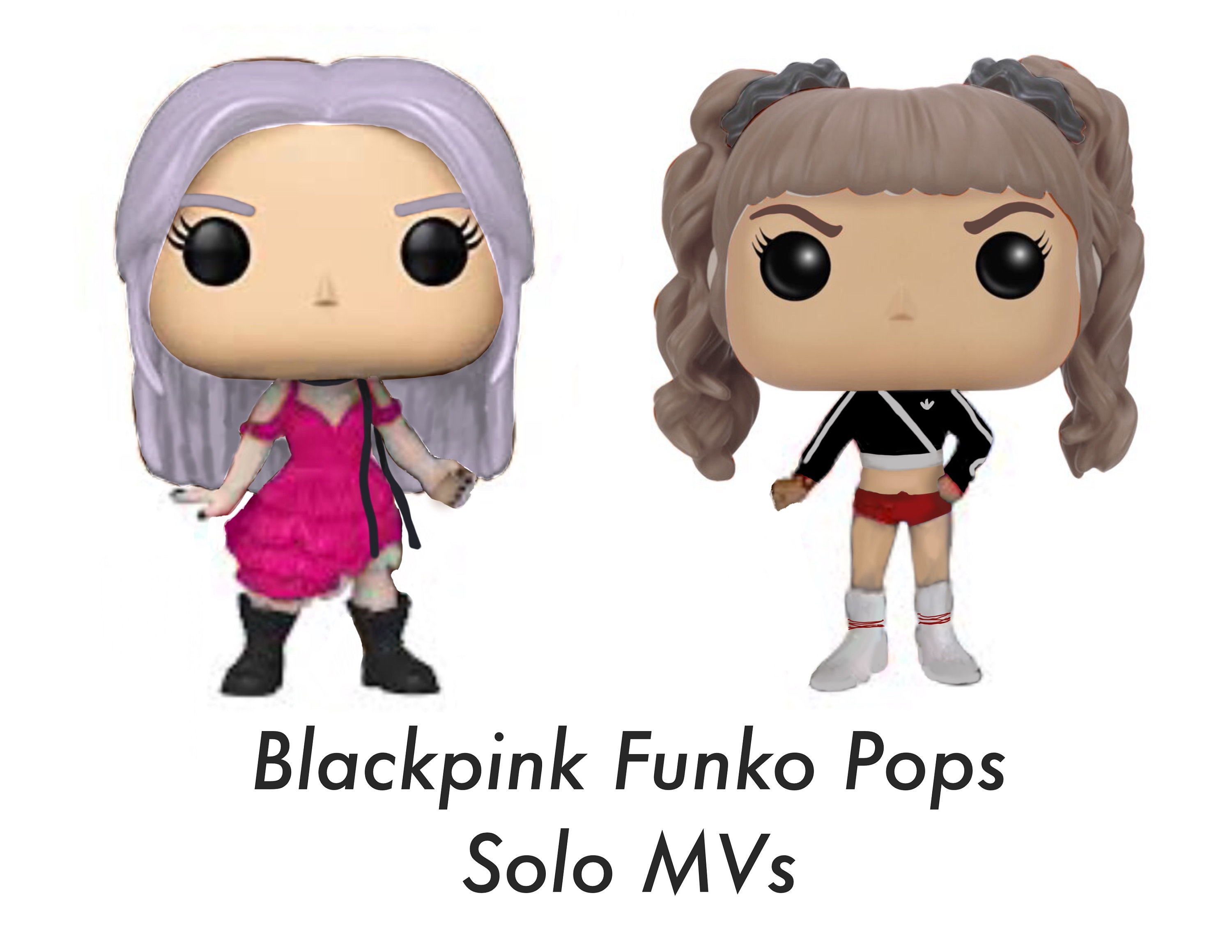 Blackpink Funko Pops. From Solo MVs