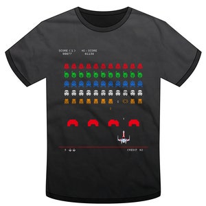 Star Wars / Space Invaders T-shirt | 8-bit, Disney, Family Shirt, Disney Vacation, Galaxy's Edge, Nerdy Star Wars Gift | Super Rad Design