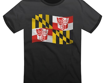 Autobot / Transformers / Maryland / "Old Prime State" T-shirt | Maryland Flag, Transformers, Hipster, 410, Fun Nerdy Gift | Super Rad Design