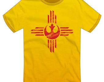 Star Wars / Rebel / New Mexico &quot;Zia Alliance&quot; T-shirt | -NEW!- Zia Symbol, Flag, Land of Enchantment, Limited-Edition | Super Rad Design