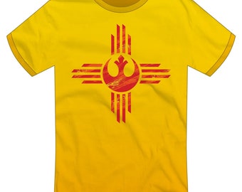 Star Wars / Rebel / New Mexico "Zia Alliance" T-shirt | -NEW!- Zia Symbol, Flag, Land of Enchantment, Limited-Edition | Super Rad Design