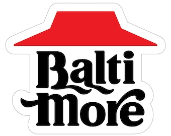 Baltimore / Maryland "Bmore Delivery" Die-Cut Vinyl Sticker | 80s, 90s, Retro, Fast Food, Pizza, Limited-Edition | Super Rad Design