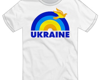 Ukrainian Pride "Hope For Ukraine T-shirt" | Peace Dove, Glory to Ukraine, Anti War Peaceful Protest, Solidarity, Charity | Super Rad Design