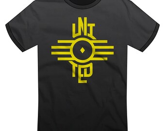 New Mexico "Zia United" T-shirt | -NEW!- New Mexico United, Somos Unidos, Burque 505, Albuquerque, Soccer, Zia Symbol  | Super Rad Design