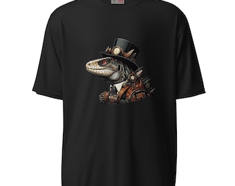 Steampunk Tegu Unisex performance crew neck t-shirt