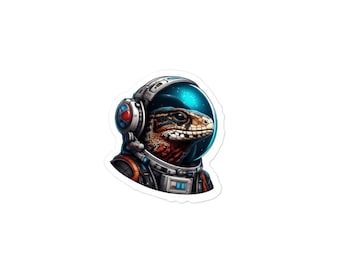 Tegu in Space Bubble-free stickers