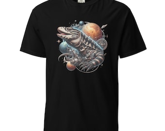 Tegu in Space Unisex garment-dyed heavyweight t-shirt