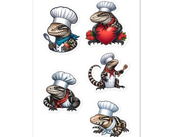 Tegu Chef Sticker sheet