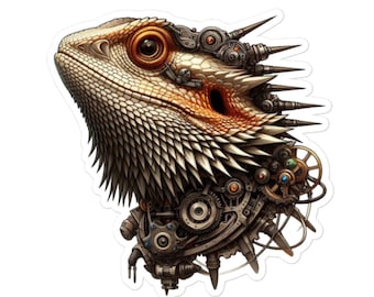 Steampunk Dragon Bubble-free stickers