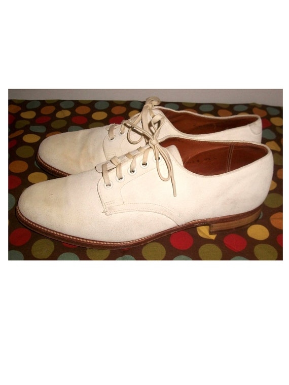 Ralph Lauren Polo White Bucks Bench-Made in UK by