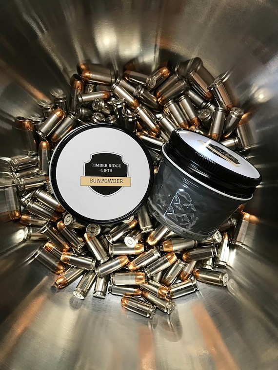 Gun Gun Gifts Gunpowder Soy Candles Handmade Novelty Etsy