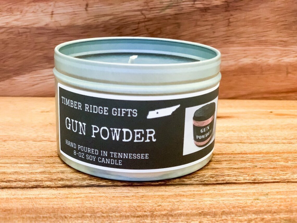 Gun Gun Gifts Gunpowder Soy Candles Handmade Novelty Etsy