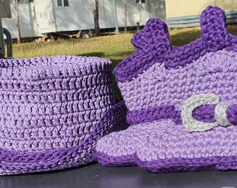 Cowboy Cowgirl Hat and Boots sets crocheted